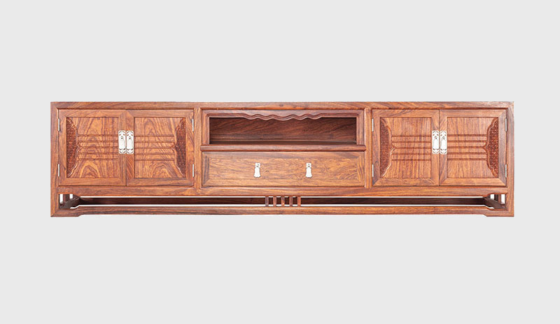 乐东刺猬紫檀电视柜低柜现代中式全实木电视柜客厅高低柜
