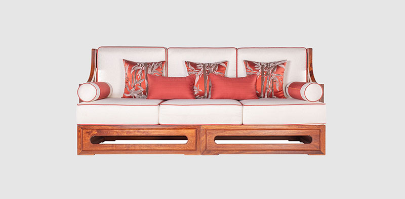 乐东客厅中式实木沙发组合